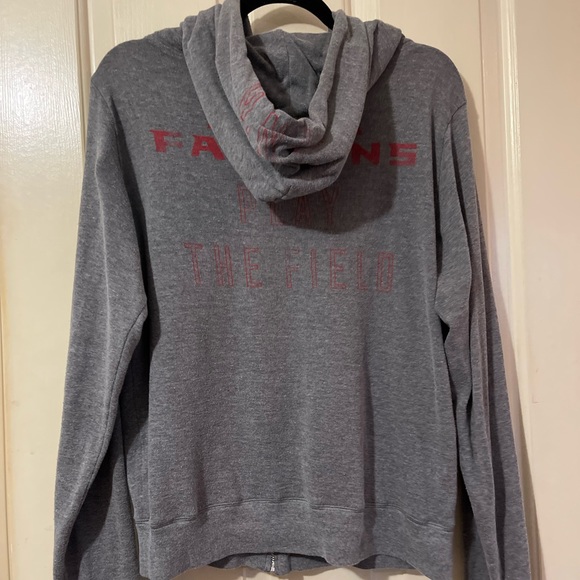 Atlanta Falcons NFL PINK Zip Up Gray Lightweight Jacket - Picture 10 of 12